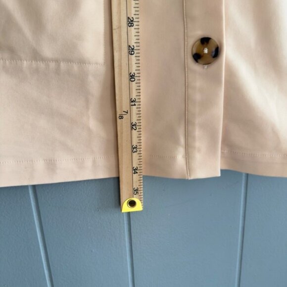 Tuckernuck Blake Shift Shirt Dress XL Stone Neutral French Girl Quiet Luxury - Picture 8 of 11